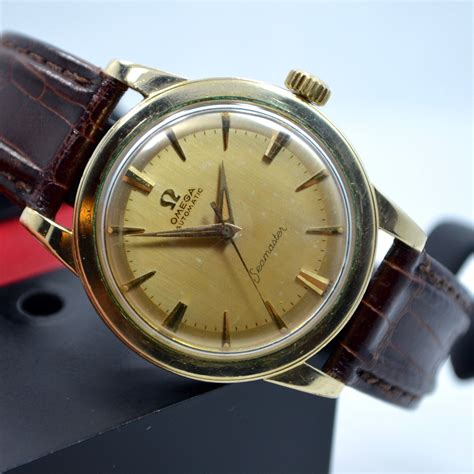 omega gold watch vintage|old gold omega watches.